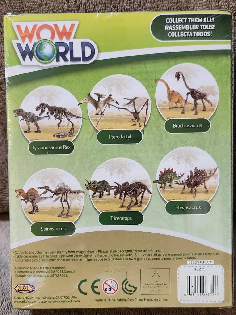 WOW WORLD DINO DIG - Dinosaur Excavation Playset - Set of Two (2) - NEW NIB